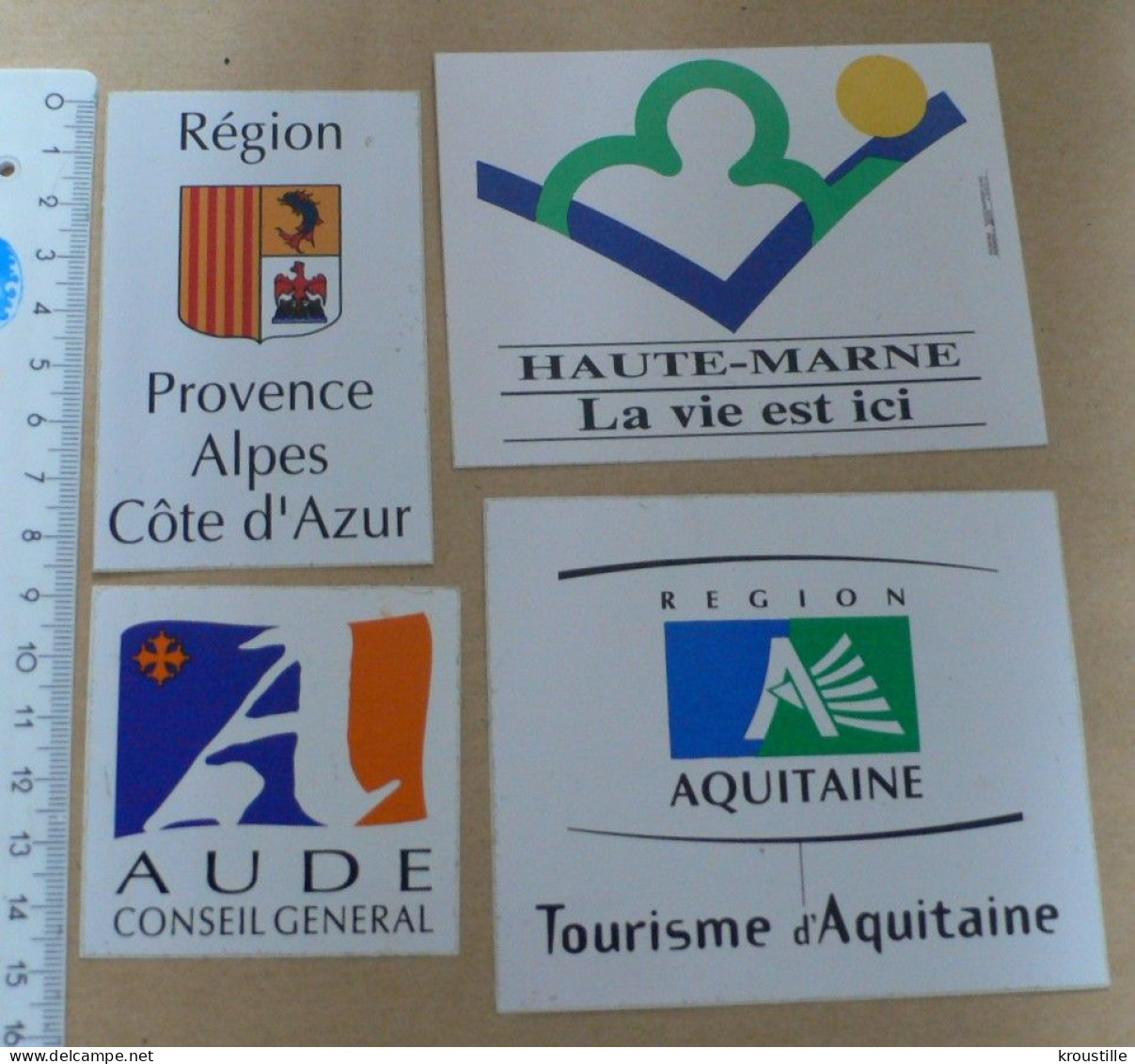 LOT DE 18 AUTOCOLLANTS THEME REGIONALISME - Aufkleber