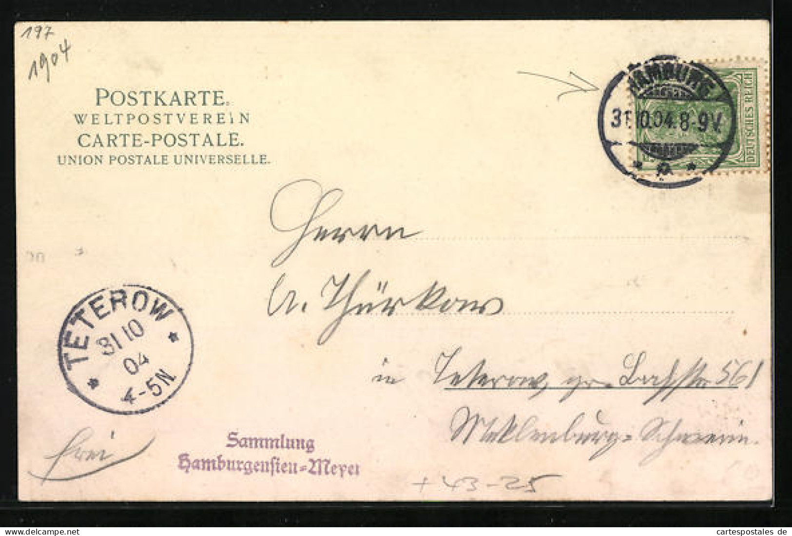 AK Hamburg-Rotherbaum, Sängerwettstreit Im Velodrom 30.10.1904  - Autres & Non Classés