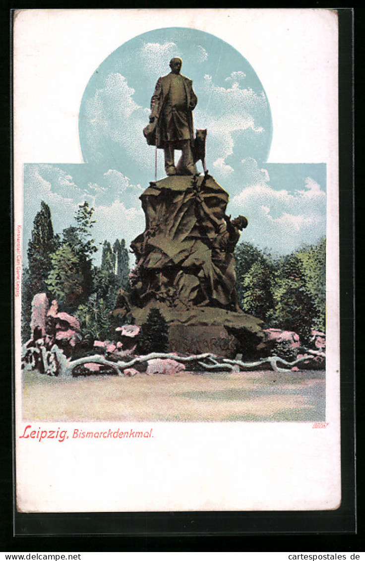 AK Leipzig, Bismarck-Denkmal  - Leipzig