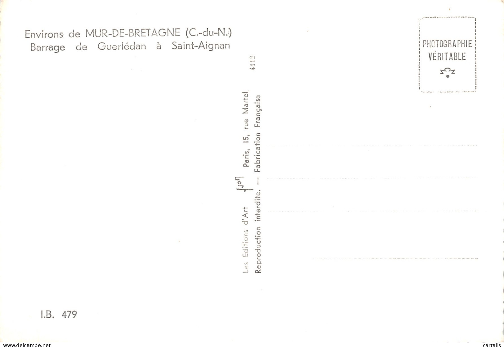 22-SAINT AIGNAN BARRAGE DE GUERLEDAN-N°4201-D/0293 - Autres & Non Classés