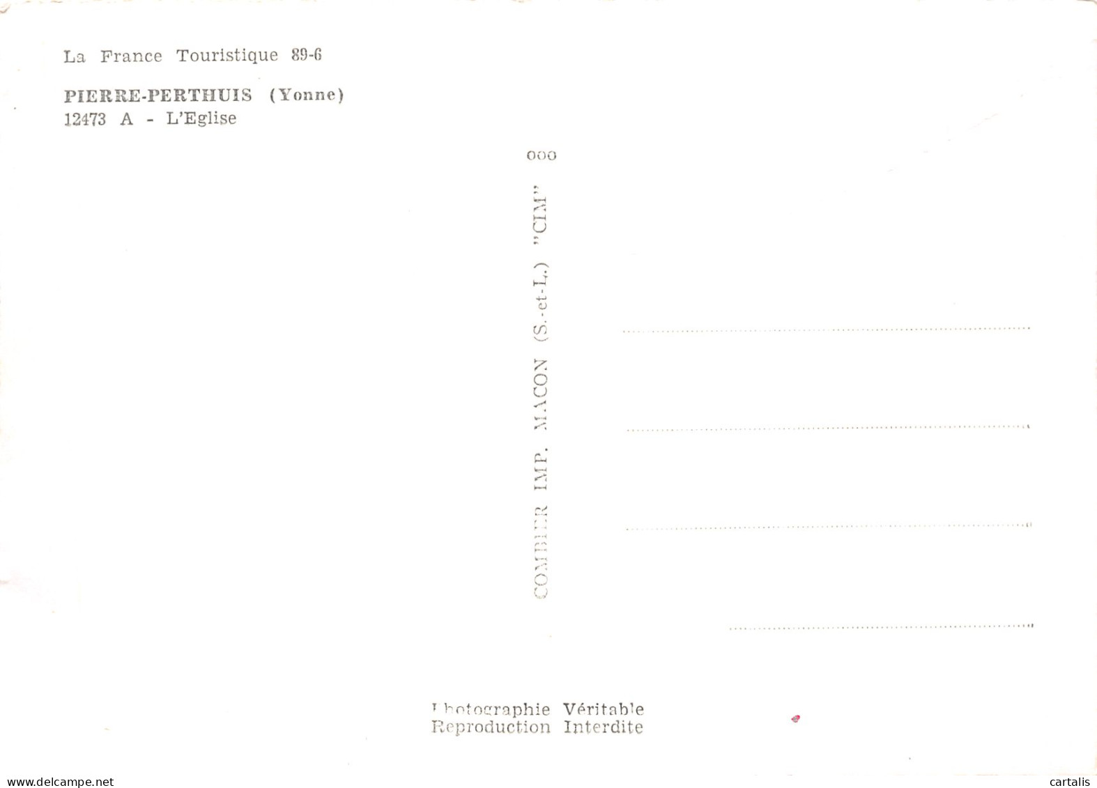 89-PIERRE PERTHUIS-N°4201-D/0229 - Autres & Non Classés