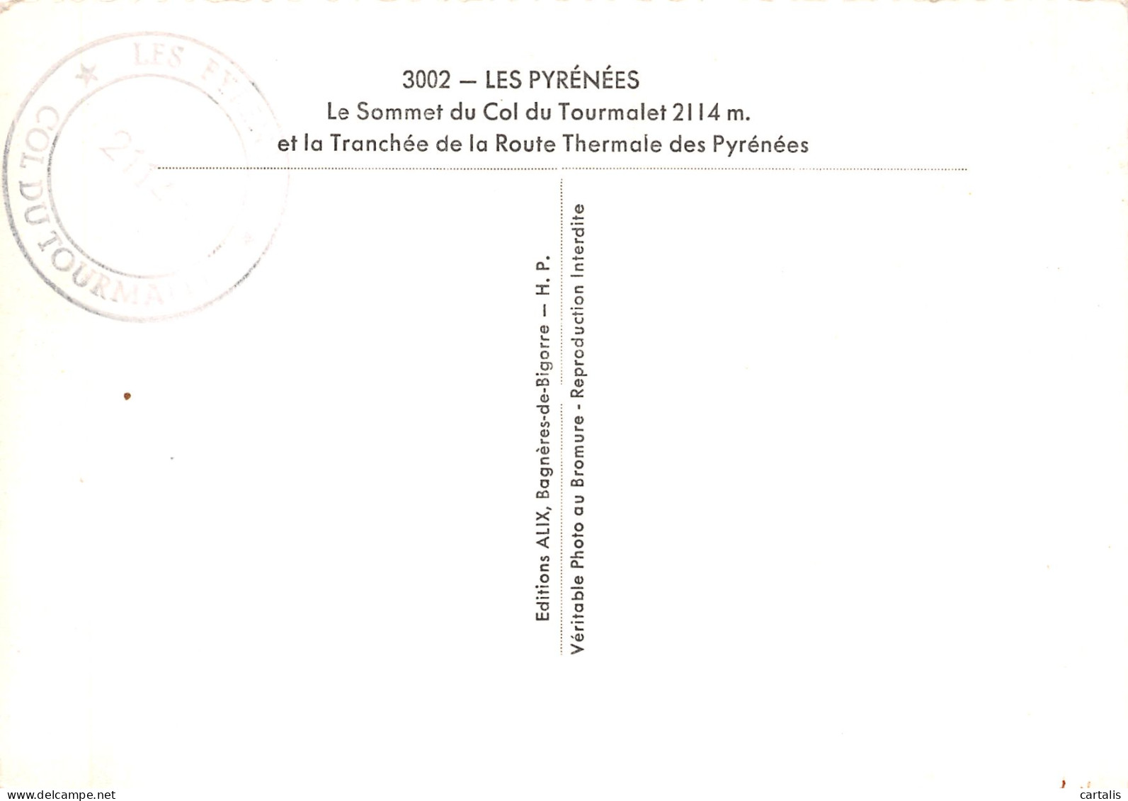 65-COL DU TOURMALET-N°4201-D/0231 - Other & Unclassified