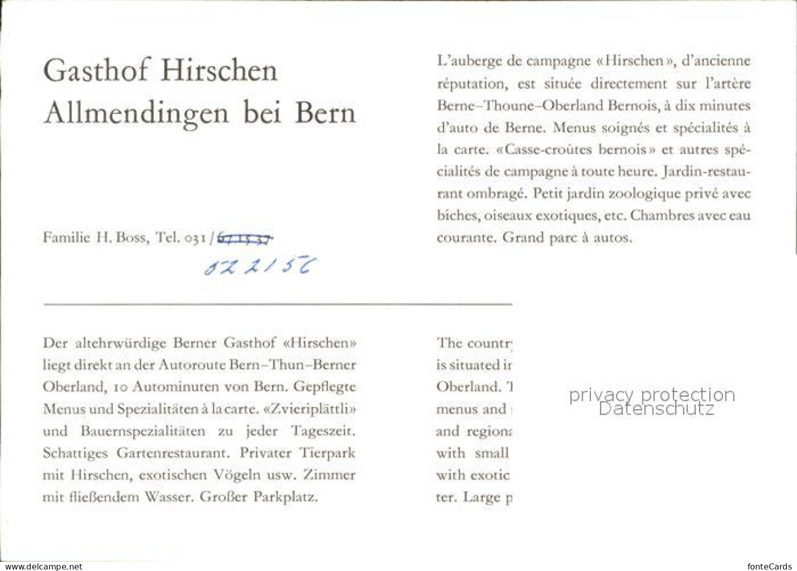 12010657 Allmendingen Bern Gasthaus Hirschen Allmendingen Bern - Sonstige & Ohne Zuordnung