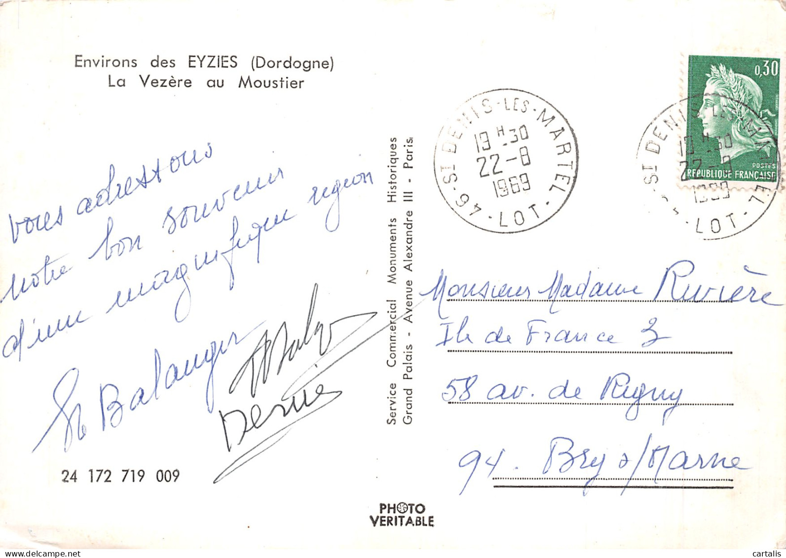 24-LA VEZERE AU MOUSTIER-N°4201-C/0391 - Altri & Non Classificati