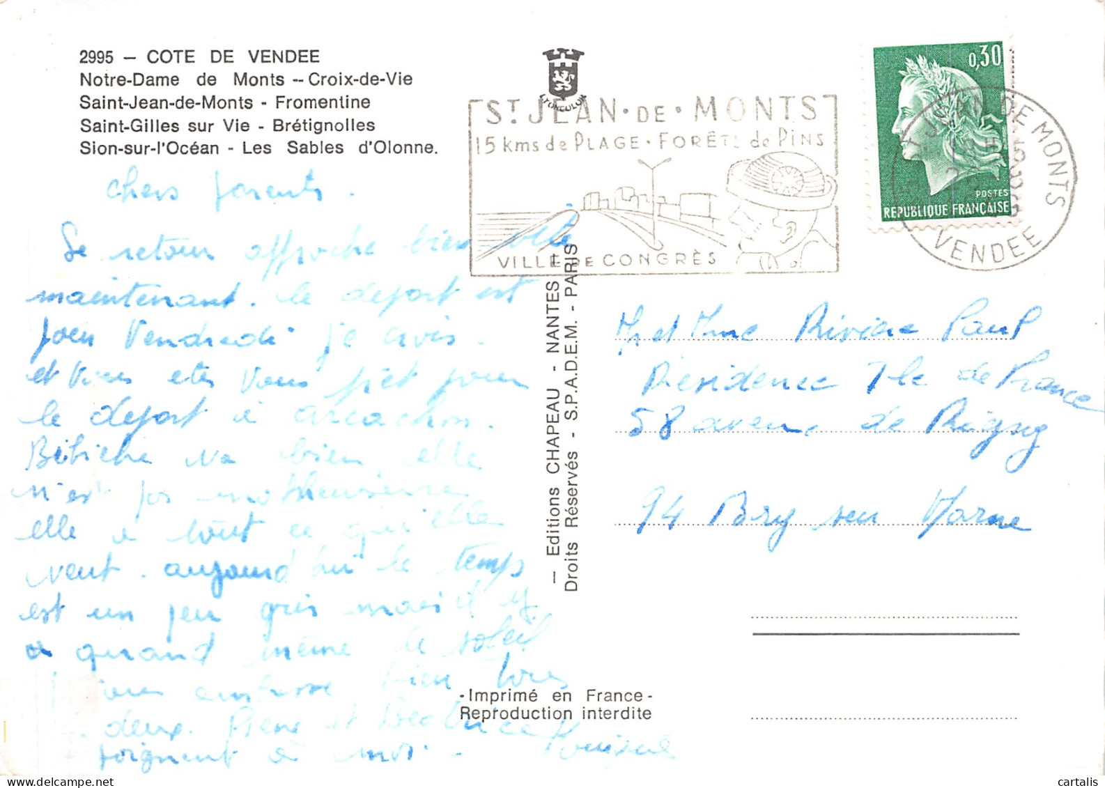 85-COTE DE VENDEE-N°4201-C/0317 - Sonstige & Ohne Zuordnung