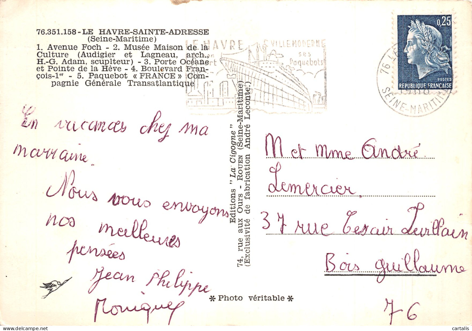 76-LE HAVRE SAINTE ADRESSE-N°4201-C/0149 - Other & Unclassified