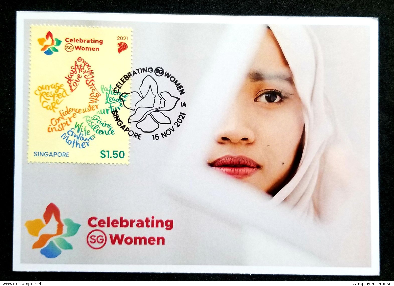 Singapore Celebrating Women 2021 Mother Love (maxicard) - Singapore (1959-...)