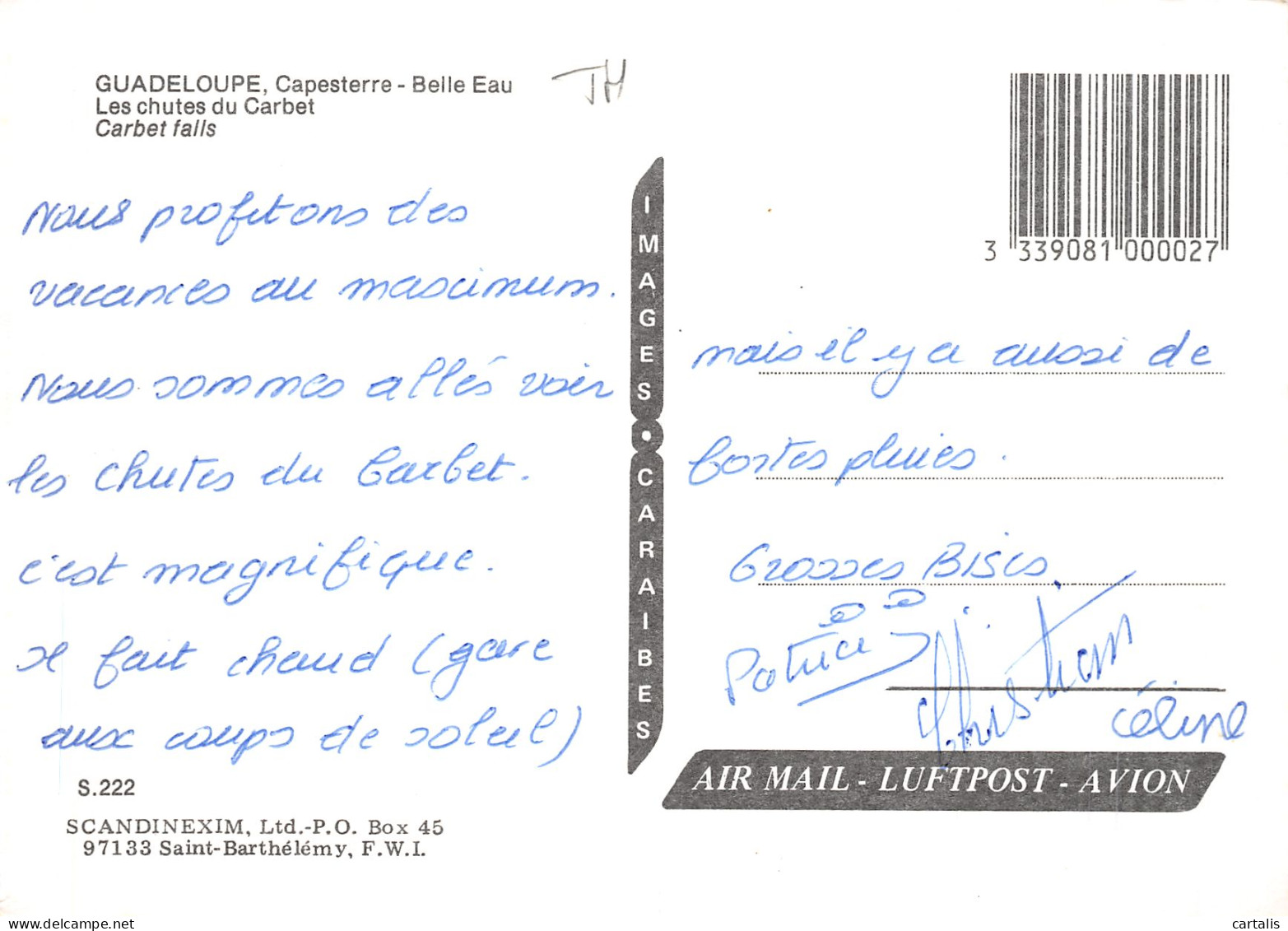 971-GUADELOUPE LES CHUTTES DU CARBET-N°4201-C/0111 - Sonstige & Ohne Zuordnung