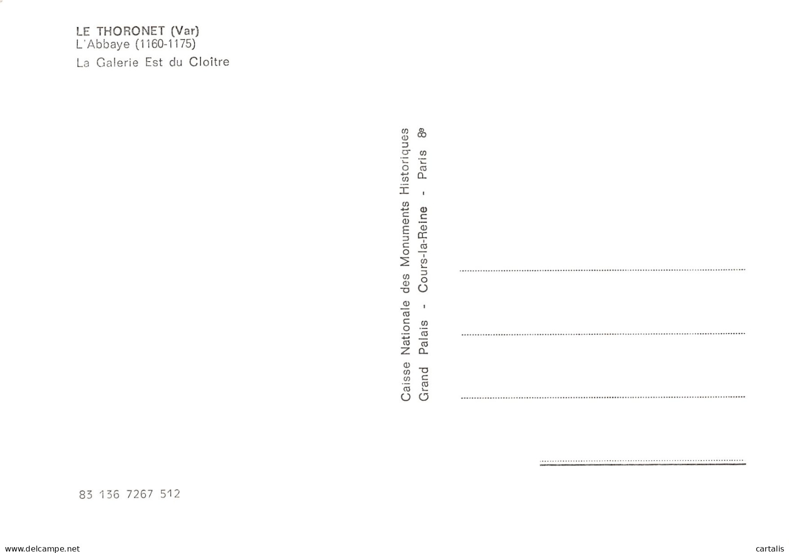 83-LE THORONET-N°4201-C/0093 - Other & Unclassified