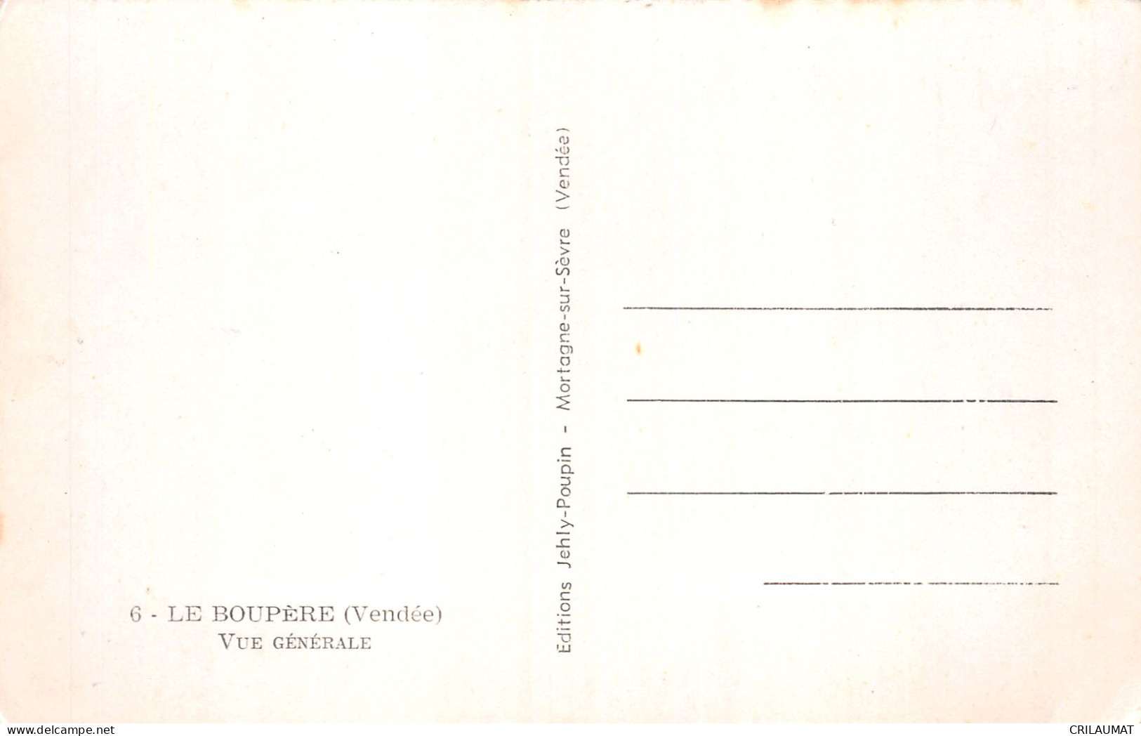 85-LE BOUPERE-N°5147-C/0223 - Autres & Non Classés
