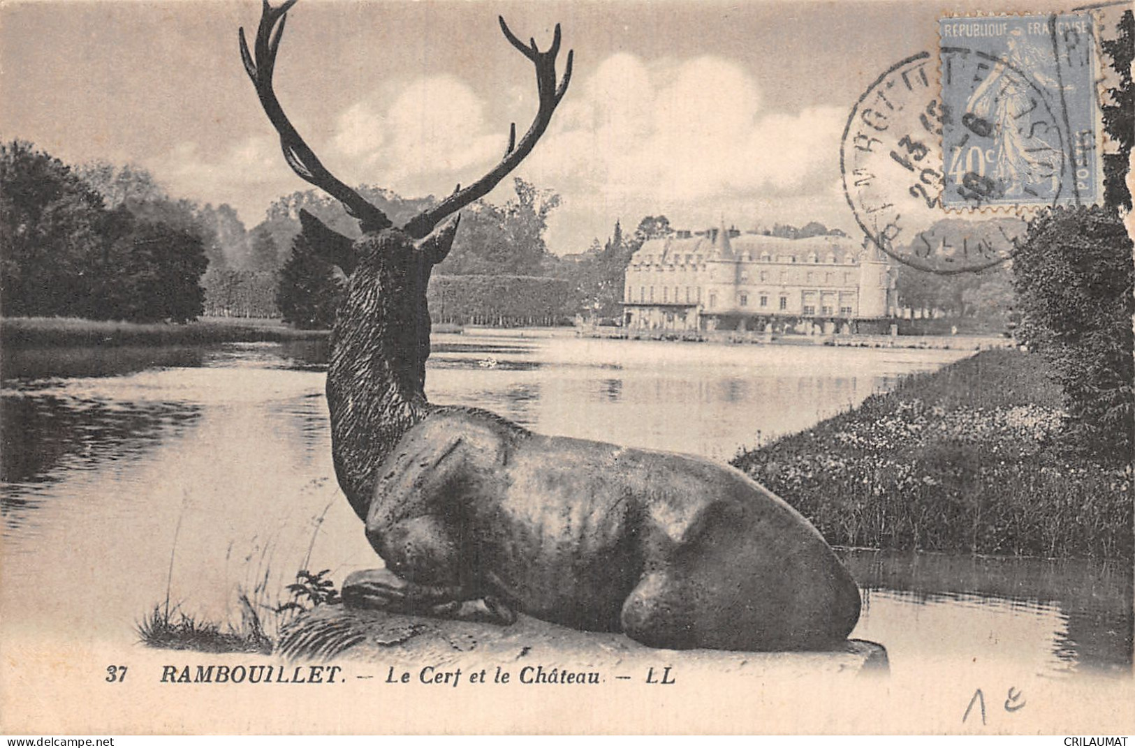 78-RAMBOUILLET LE CHÂTEAU LE CERF-N°5147-B/0395 - Rambouillet (Château)