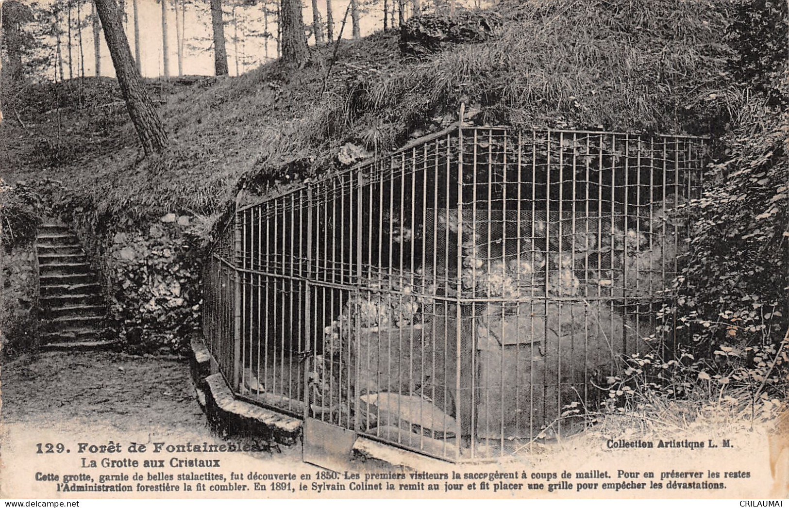 77-FONTAINEBLEAU LA FORET LA GROTTE AUX CRISTAUX-N°5147-B/0321 - Fontainebleau