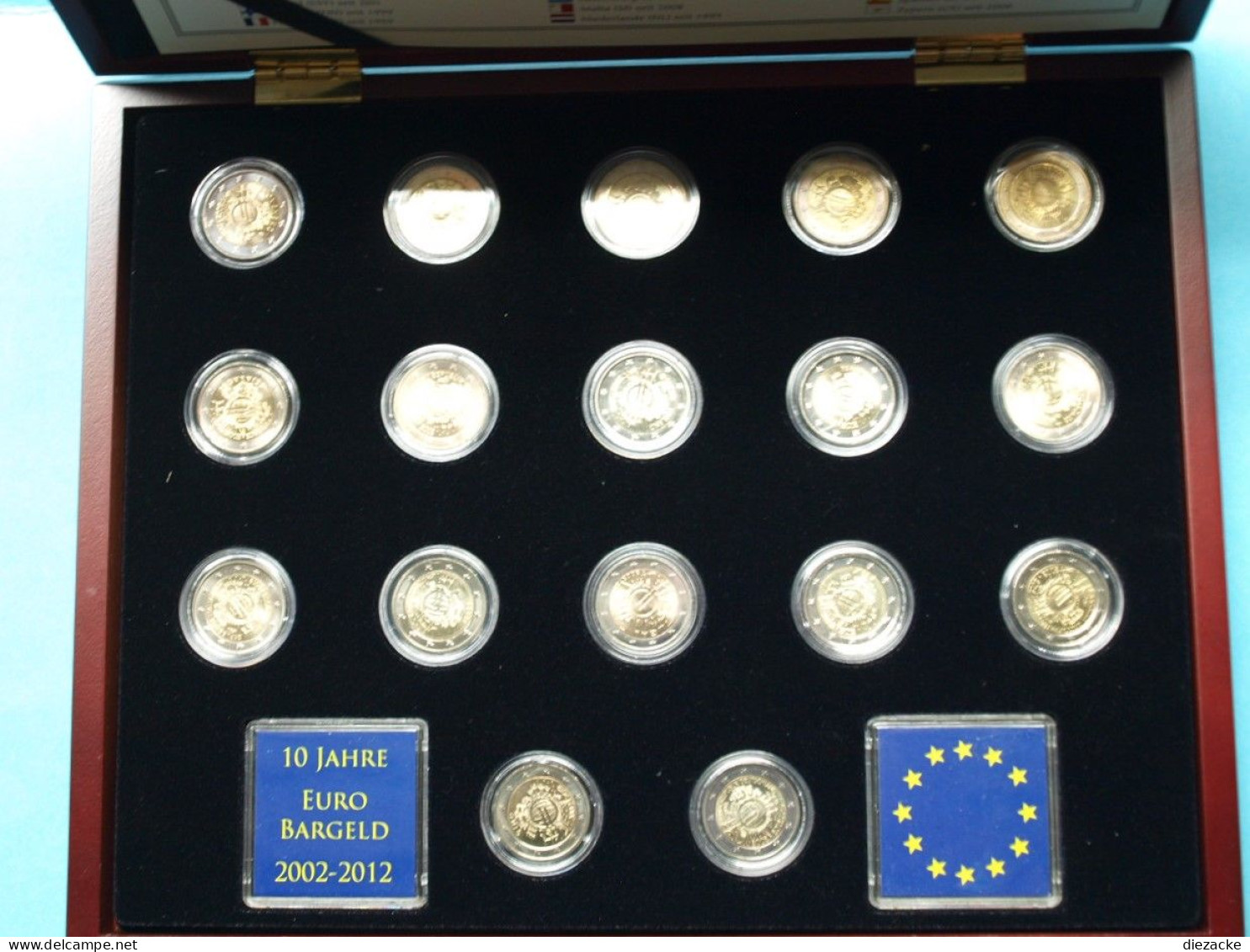 2012 2 Euro Sammlung "10 Jahre Euro-Bargeld" In Holzbox BU (RH5 - Andere & Zonder Classificatie