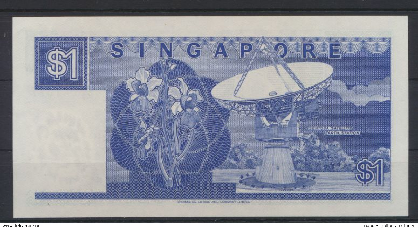 Banknote Geldschein Singapur 1 Dollar 1987 P18 UNC - Autres & Non Classés