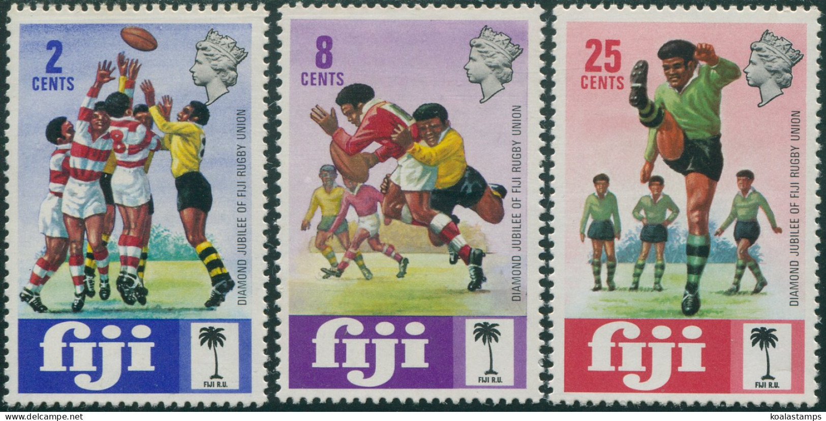 Fiji 1973 SG478-480 Rugby Union Set MNH - Fidji (1970-...)