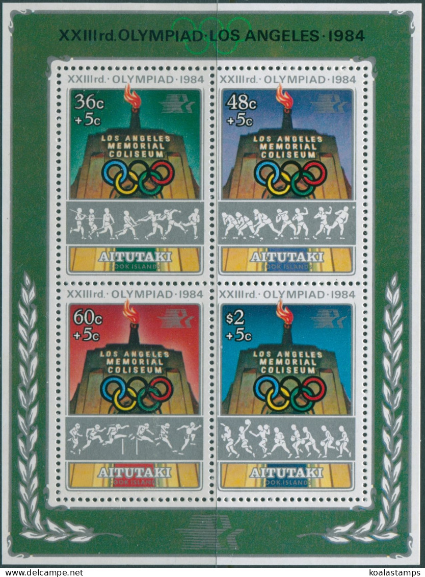 Aitutaki 1984 SG499 Olympic Games MS MNH - Islas Cook