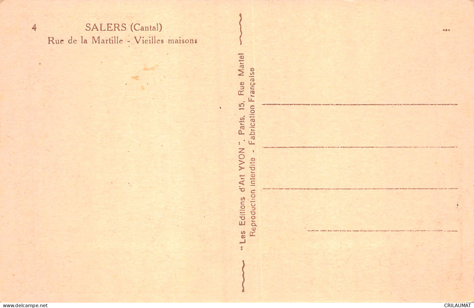 15-SALERS-N°5147-A/0223 - Otros & Sin Clasificación