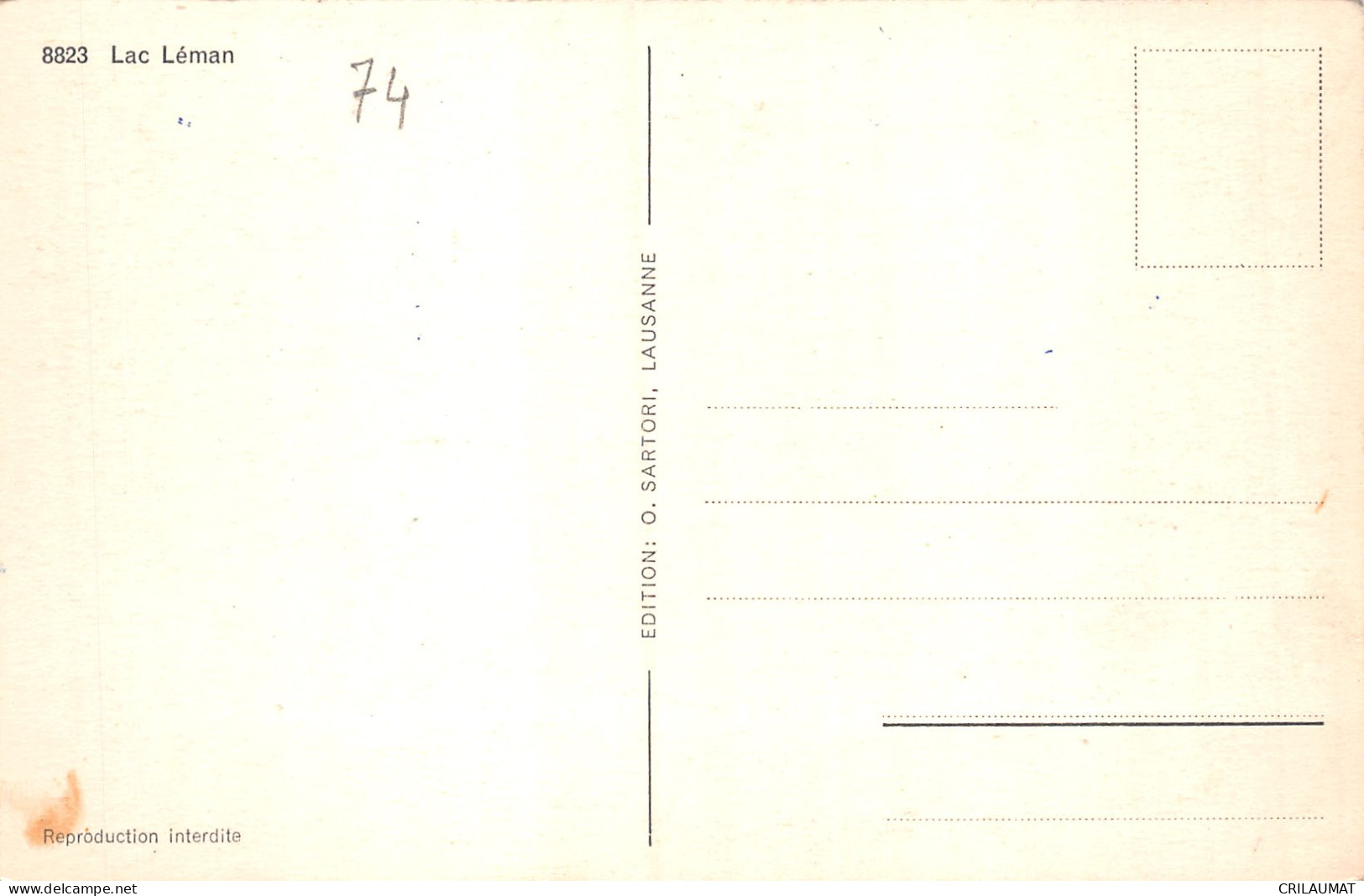 74-LAC LEMAN-N°5147-A/0147 - Autres & Non Classés