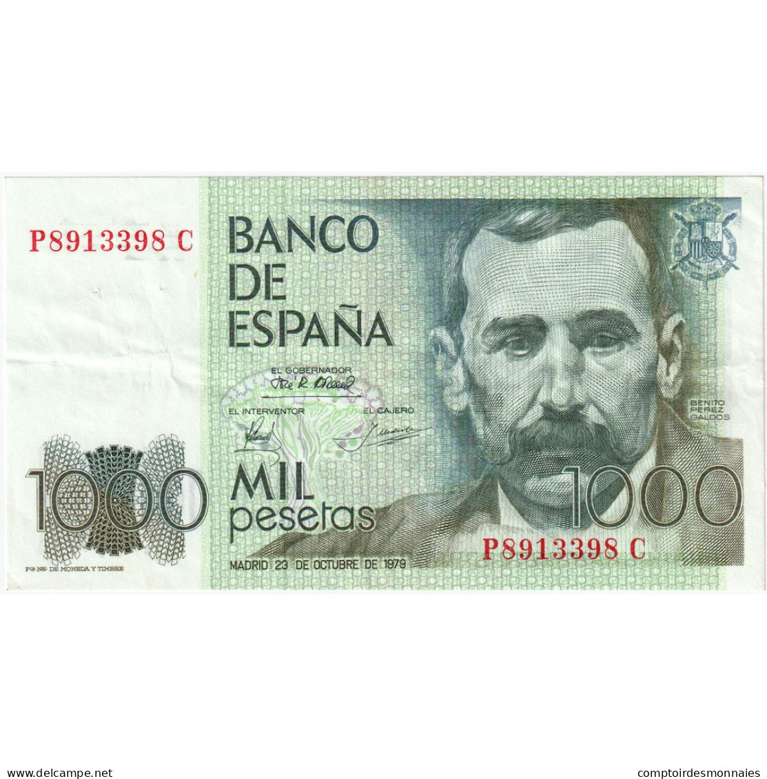 Espagne, 1000 Pesetas, 1979-10-23, SUP - [ 4] 1975-… : Juan Carlos I