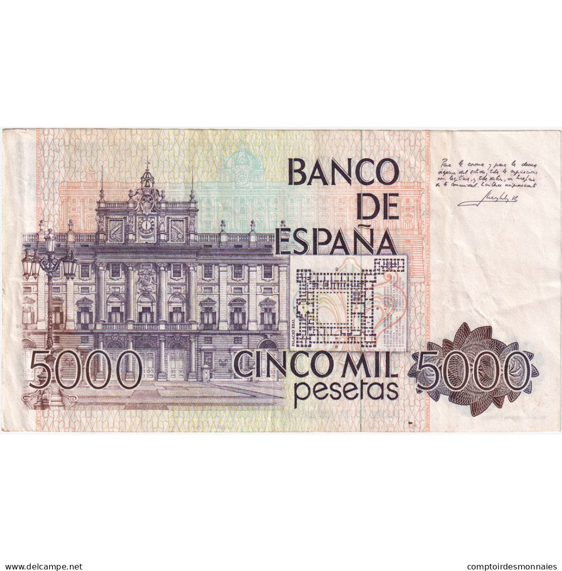 Espagne, 5000 Pesetas, 1979-10-23, TTB - [ 4] 1975-… : Juan Carlos I