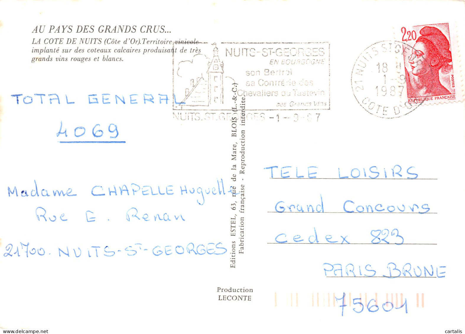 21-LA COTE D OR-N°4202-B/0293 - Other & Unclassified