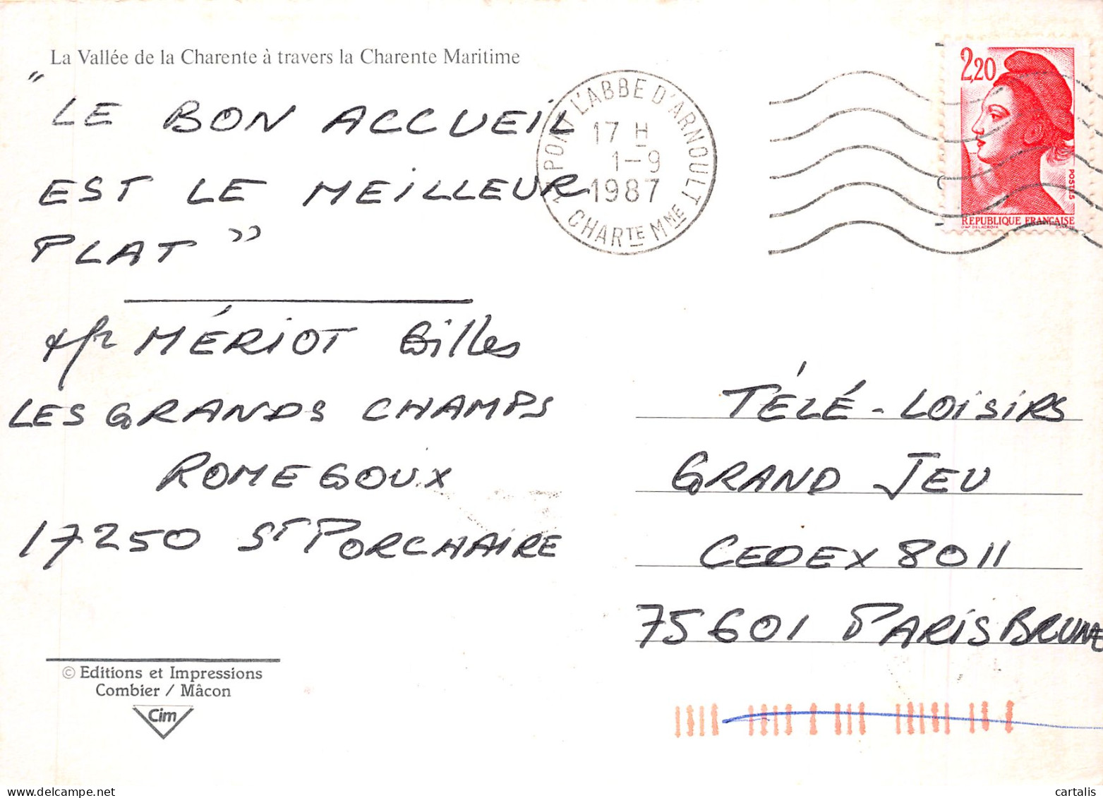 17-VALLEE DE LA CHARENTE-N°4202-B/0283 - Other & Unclassified