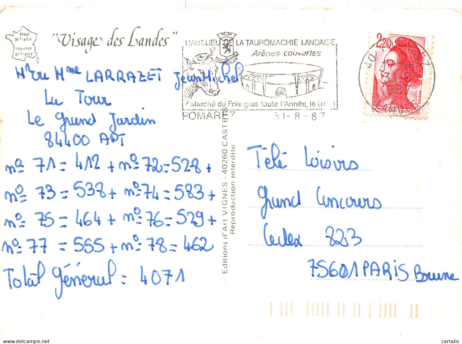 40-LES LANDES-N°4202-B/0271 - Other & Unclassified