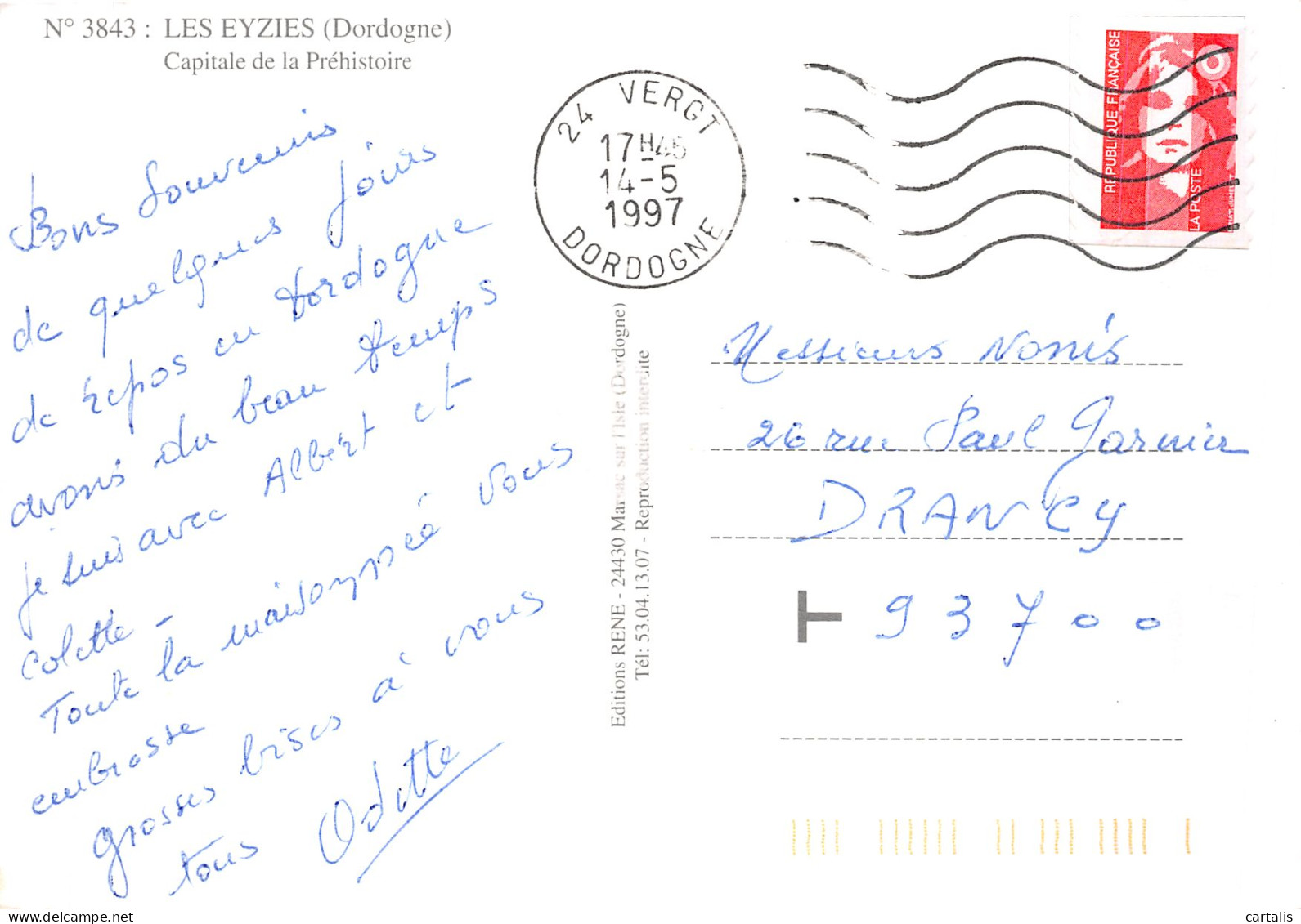 24-LES EYZIES-N°4202-B/0233 - Other & Unclassified