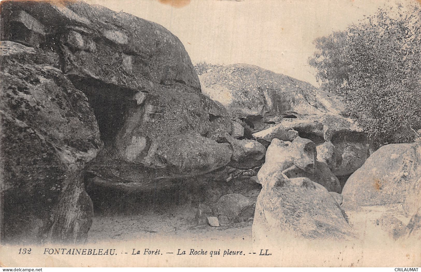 77-FONTAINEBLEAU LA FORET LA ROCHE QUI PLEURE-N°5147-E/0277 - Fontainebleau