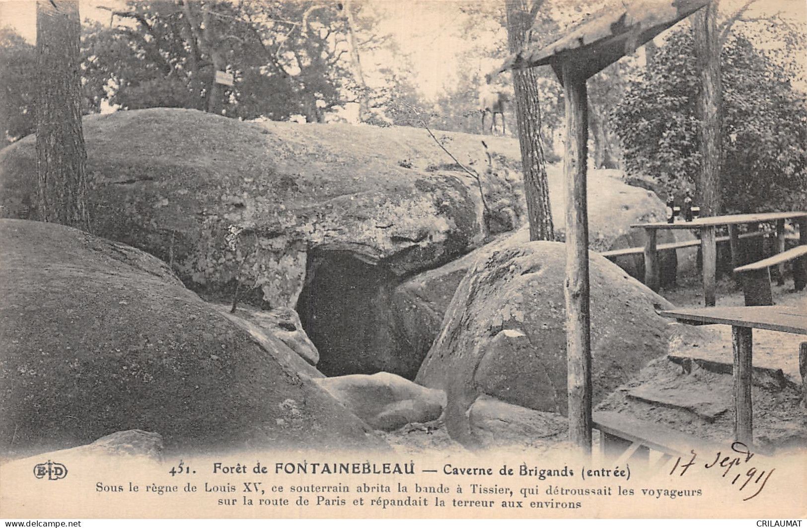 77-FONTAINEBLEAU LA FORET CAVERNE DE BRIGANDS-N°5147-E/0265 - Fontainebleau