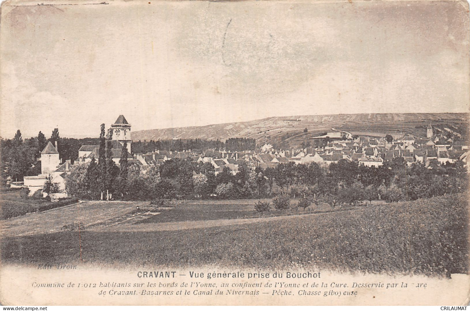 89-CRAVANT-N°5147-E/0225 - Autres & Non Classés