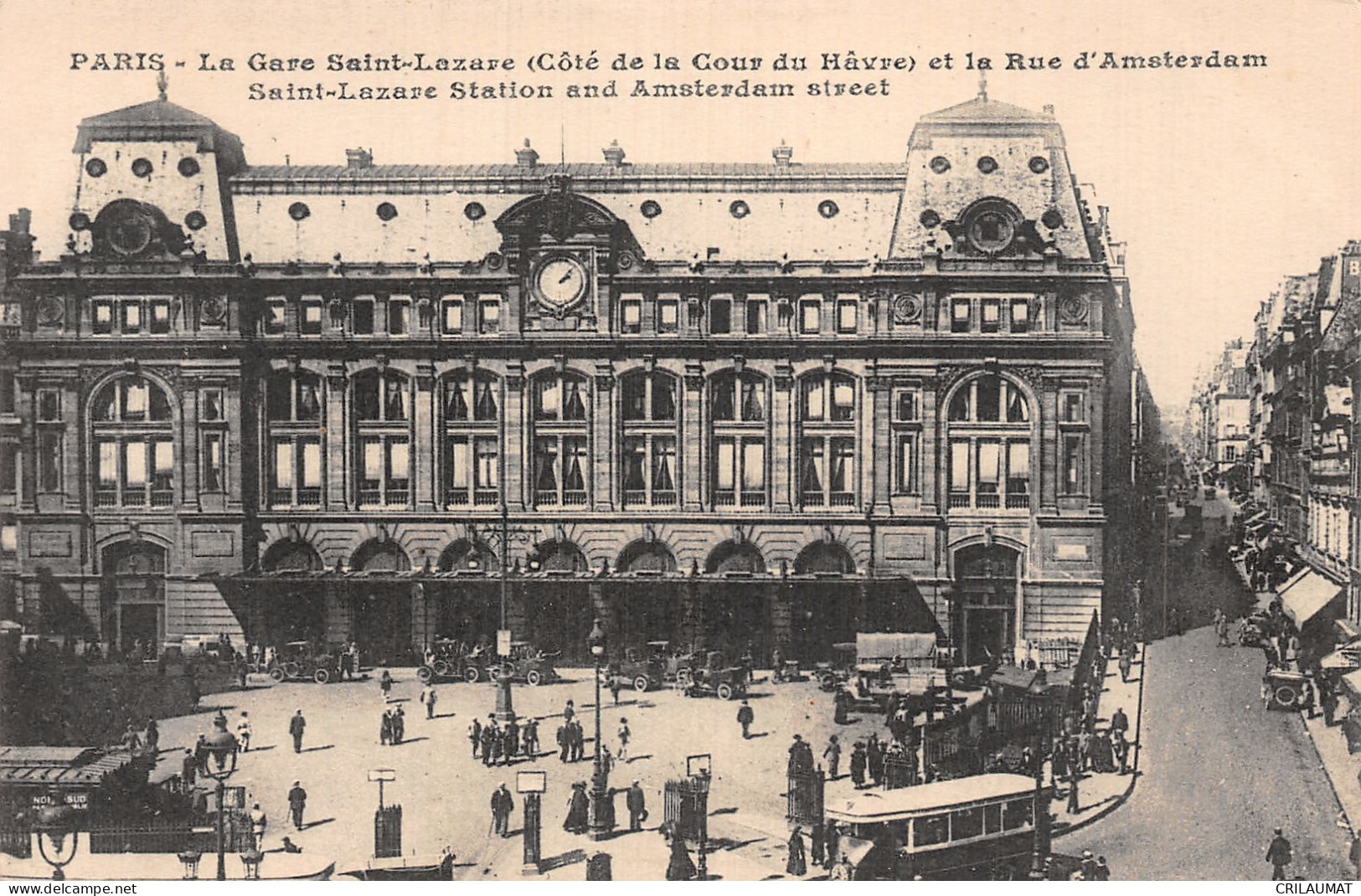 75-PARIS LA GARE SAINT LAZARE-N°5147-E/0163 - Pariser Métro, Bahnhöfe