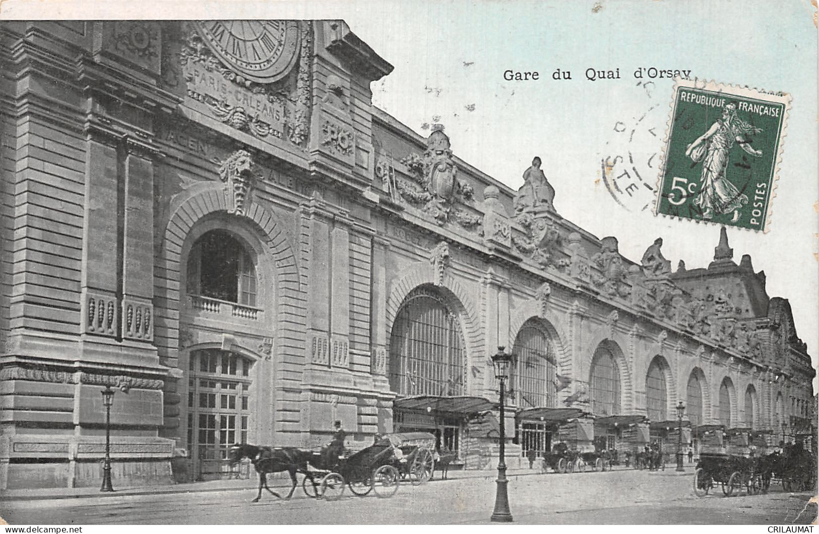 75-PARIS LA GARE DU QUAI D ORSAY-N°5147-E/0165 - Metro, Stations