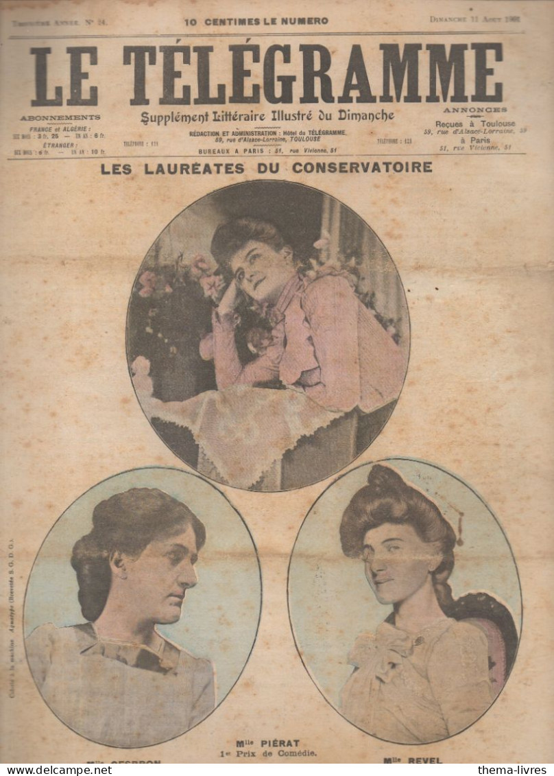 Revue LE TELEGRAMME   N°24 Aout 1901 (CAT4091 / 024) - 1900 - 1949
