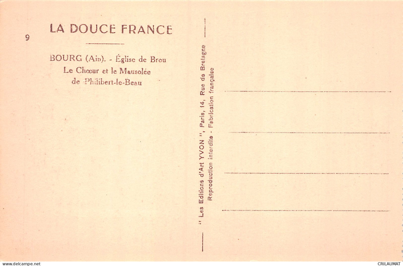 01-BOURG EGLISE DE BROU-N°5147-E/0029 - Andere & Zonder Classificatie