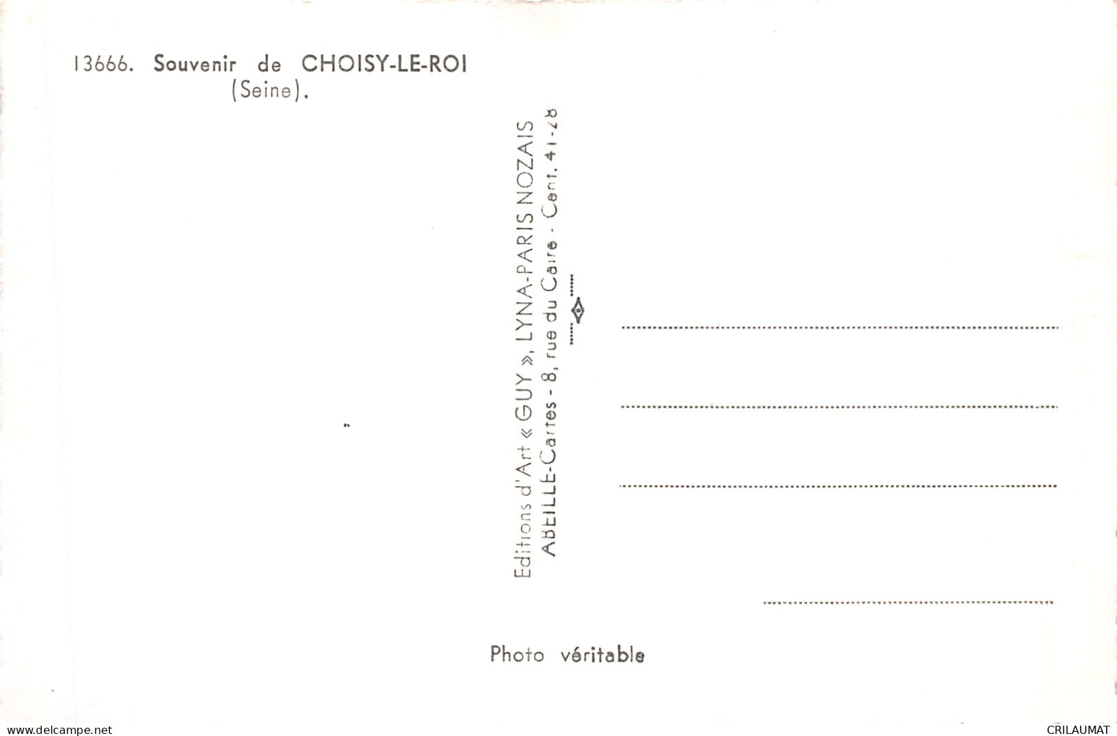 94-CHOISY LE ROI-N°5147-D/0185 - Choisy Le Roi