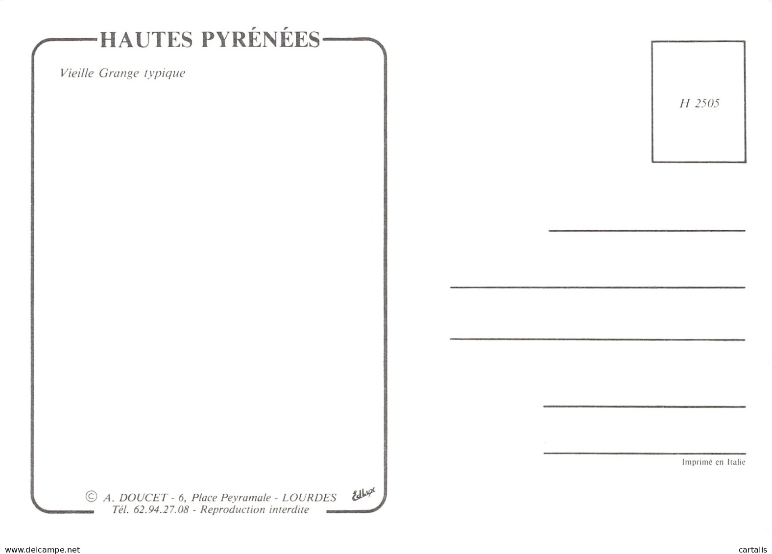 65-HAUTES PYRENEES-N°4202-D/0261 - Other & Unclassified