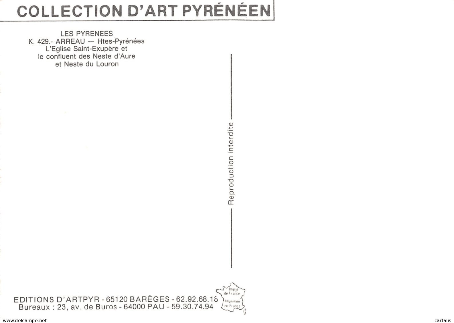 65-ARREAU-N°4202-D/0259 - Other & Unclassified