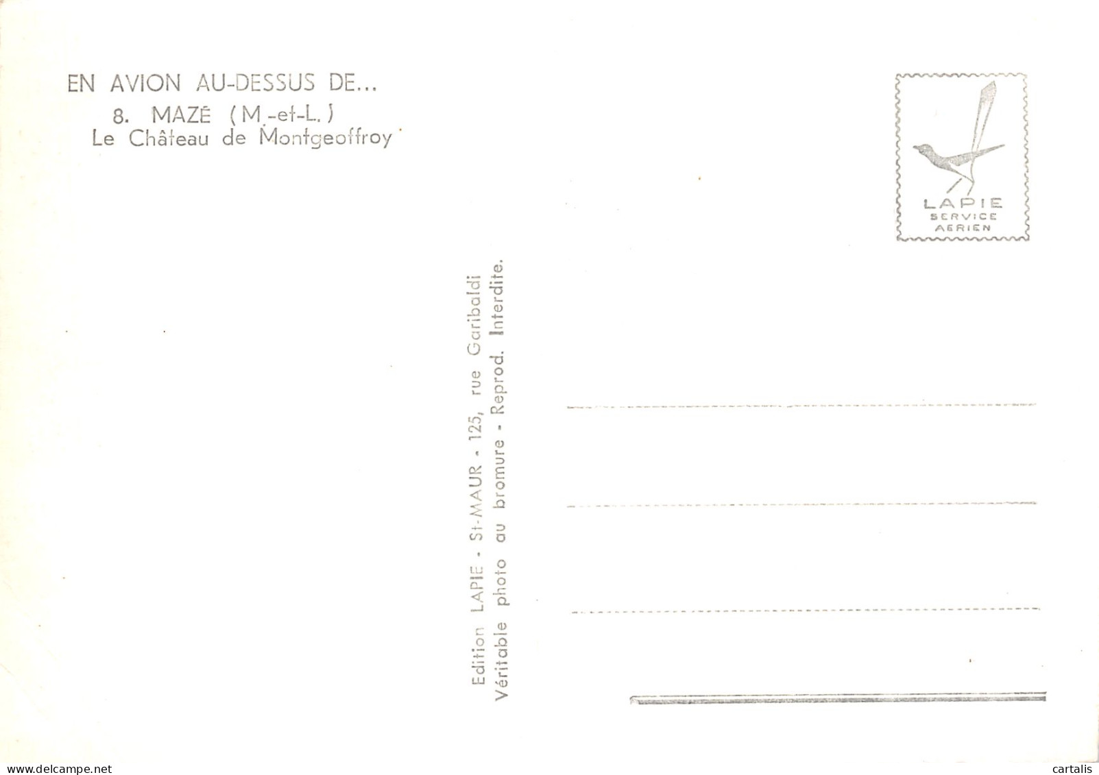 49-MAZE LE CHATEAU DE MONTGEOFFROY-N°4202-D/0241 - Sonstige & Ohne Zuordnung