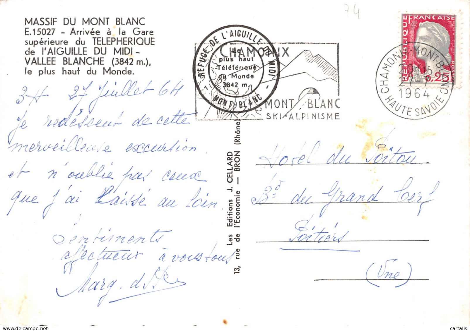 74-LE MONT BLANC-N°4202-C/0201 - Other & Unclassified