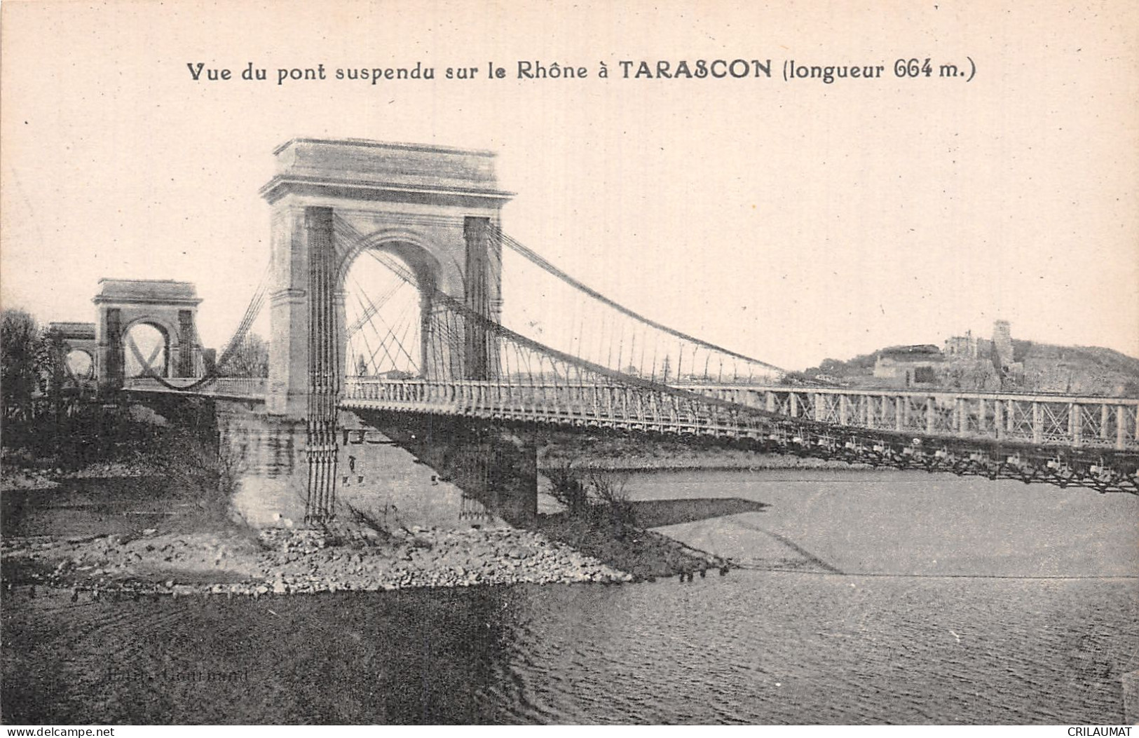 13-TARASCON PONT SUSPENDU SUR LE RHONE-N°5147-H/0275 - Tarascon