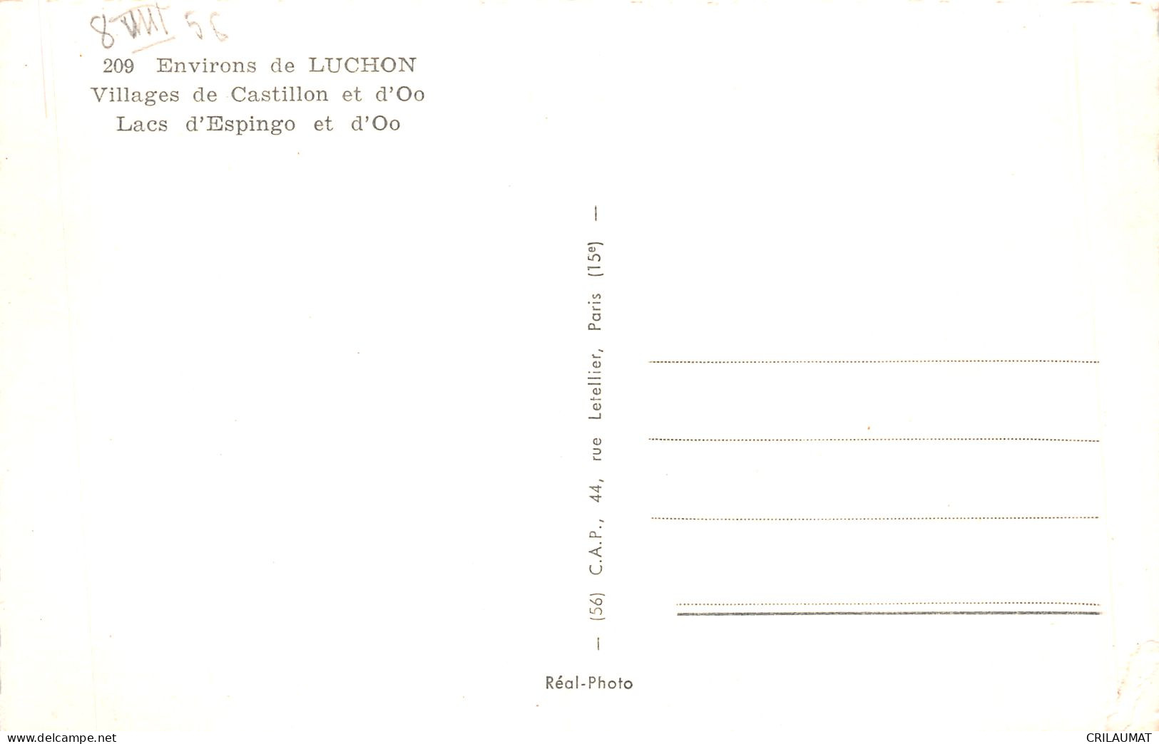 31-CASTILLON ET D OO-N°5147-H/0245 - Autres & Non Classés