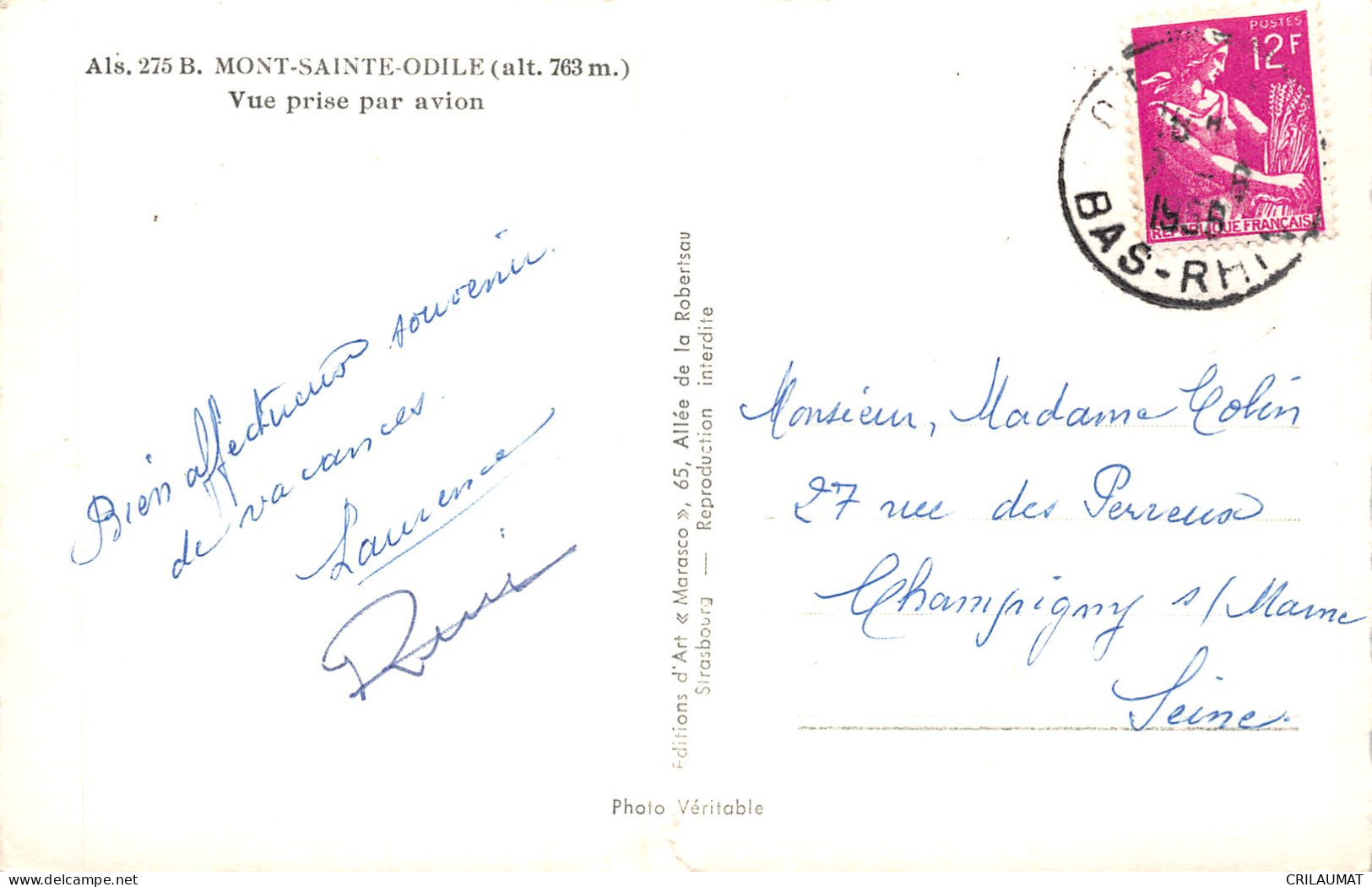 67-MONT SAINTE ODILE-N°5147-H/0229 - Autres & Non Classés