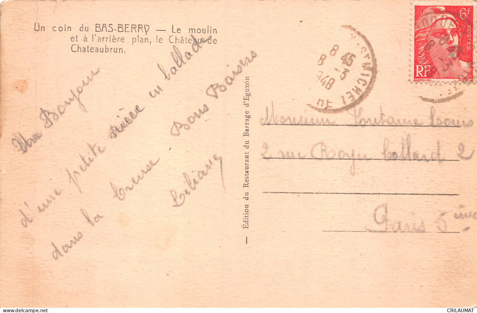 18-LE BAS BERRY-N°5147-G/0375 - Sonstige & Ohne Zuordnung