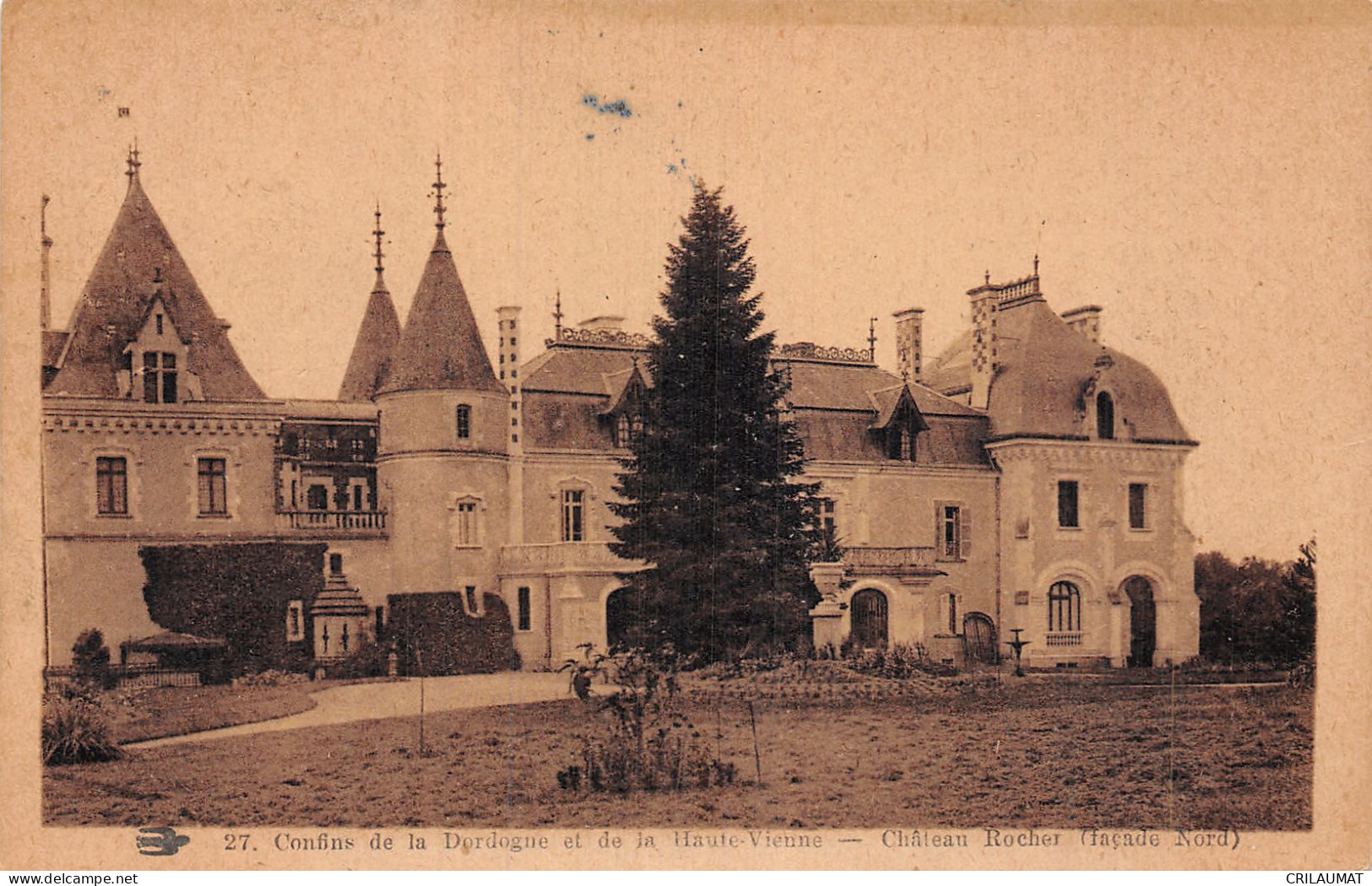 24-CONFINS DE LA DORDOGNE CHÂTEAU ROCHER-N°5147-F/0339 - Autres & Non Classés