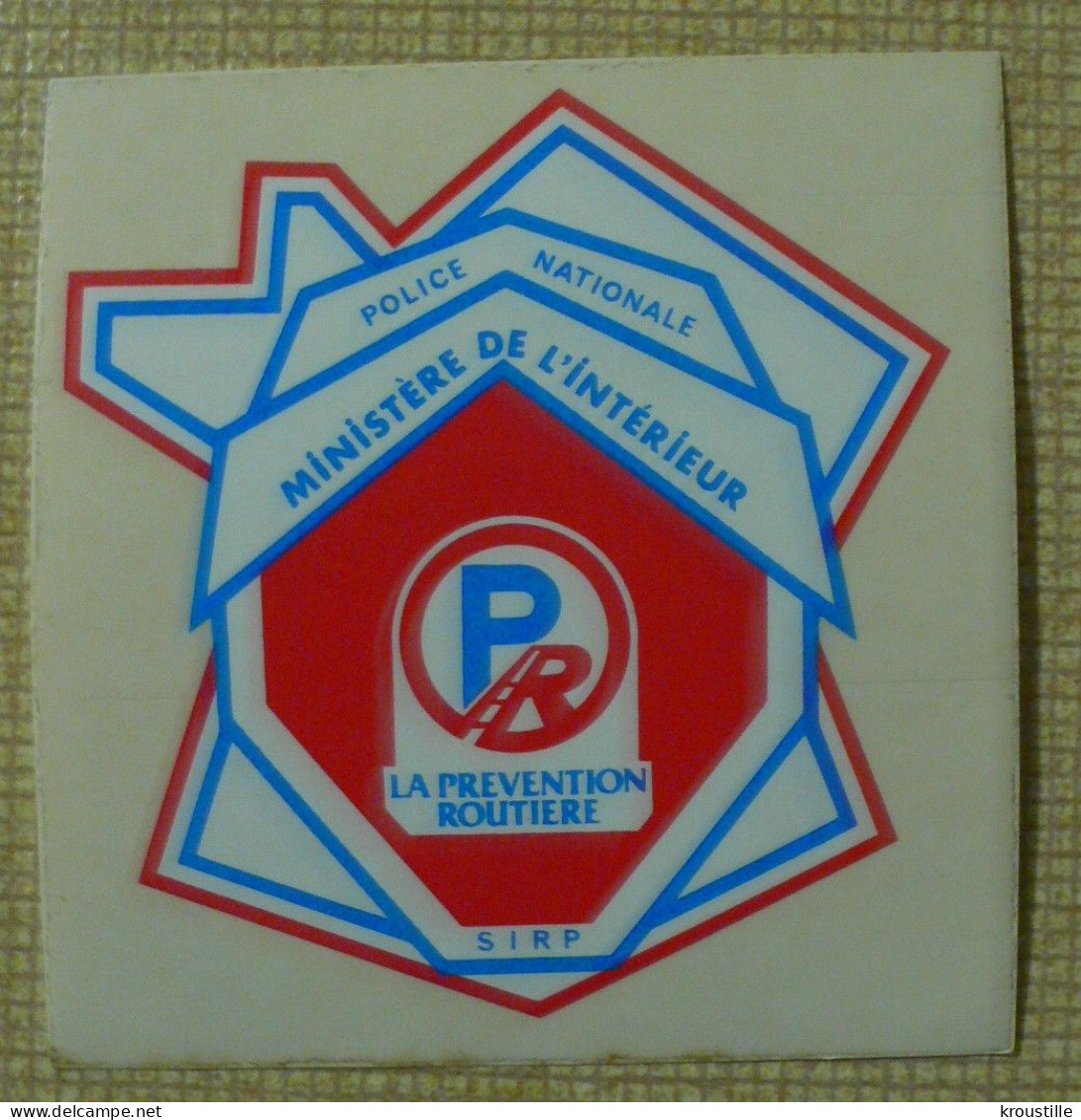 AUTOCOLLANT PREVENTION ROUTIERE - FORME CARTE DE FRANCE - Autocollants