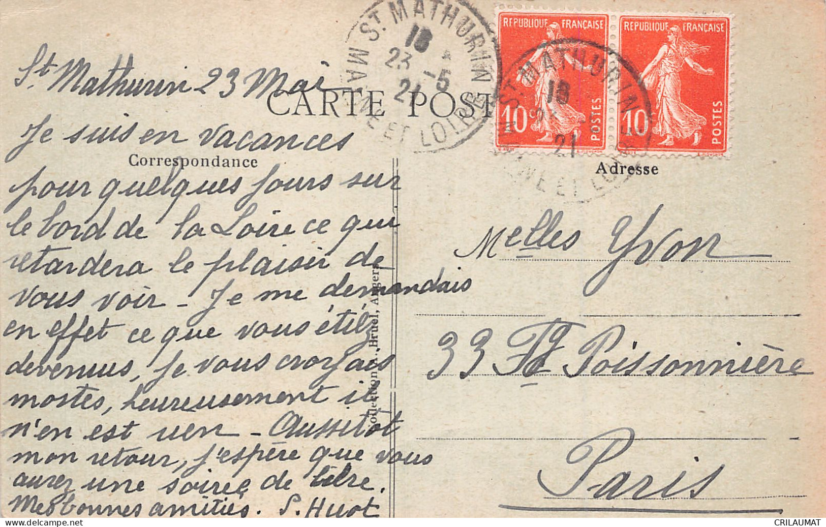 49-SAINT MATHURIN-N°5147-F/0163 - Other & Unclassified