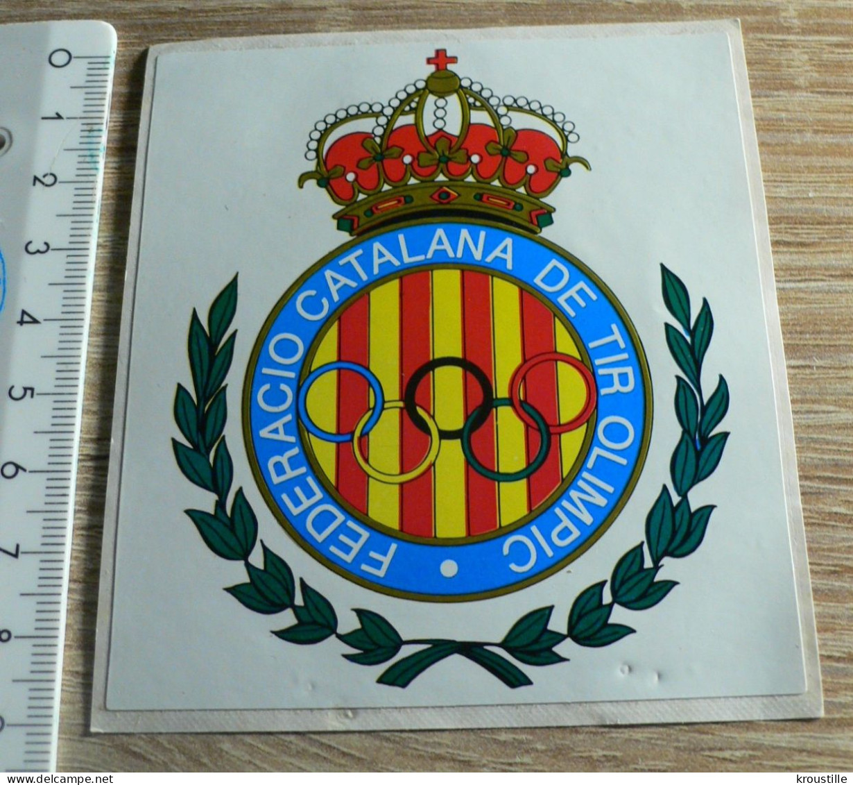 THEME TIR : AUTOCOLLANT FEDERACIO CATALANA DE TIR OLIMPIC - Stickers