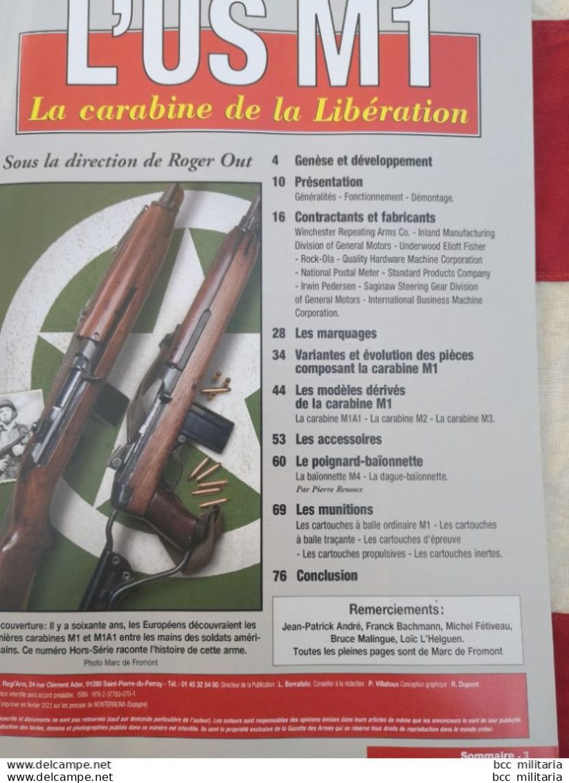 L'US M1 La Carabine De La Libération - Gazette Des Armes N° 14 Hors Série ( Revue Neuve De Stock ) - French