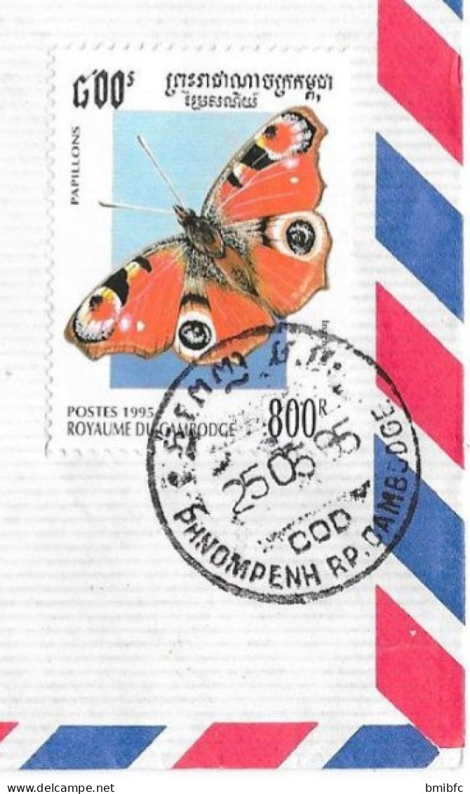 PHNOMPENH - CAMBODGE Sur Lettre  Par Avion 1995 - Kambodscha